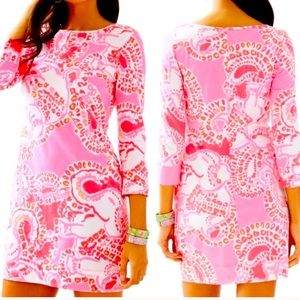 LILLY PULITZER trunk in love coral dress m